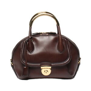Salvatore Ferragamo Fiamma Leather Handbag